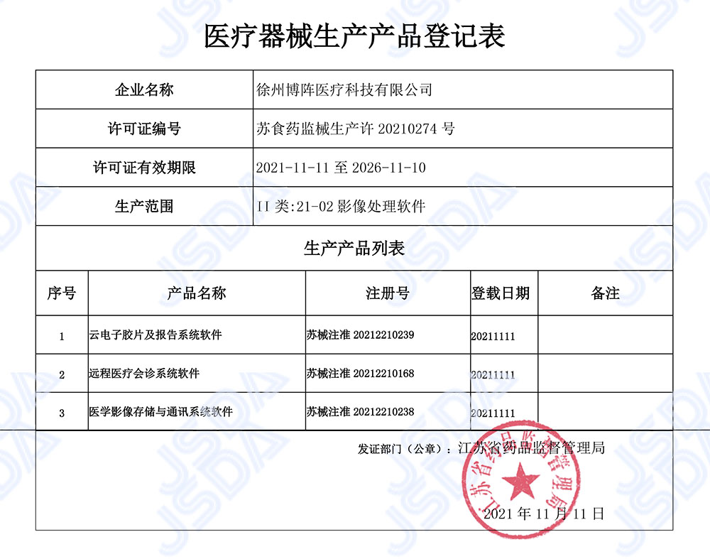 生产产品登记表